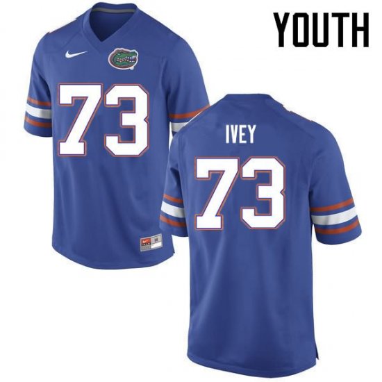 Youth Florida Gators #73 Martez Ivey NCAA Nike Blue Authentic Stitched College Football Jersey WAJ7662FX